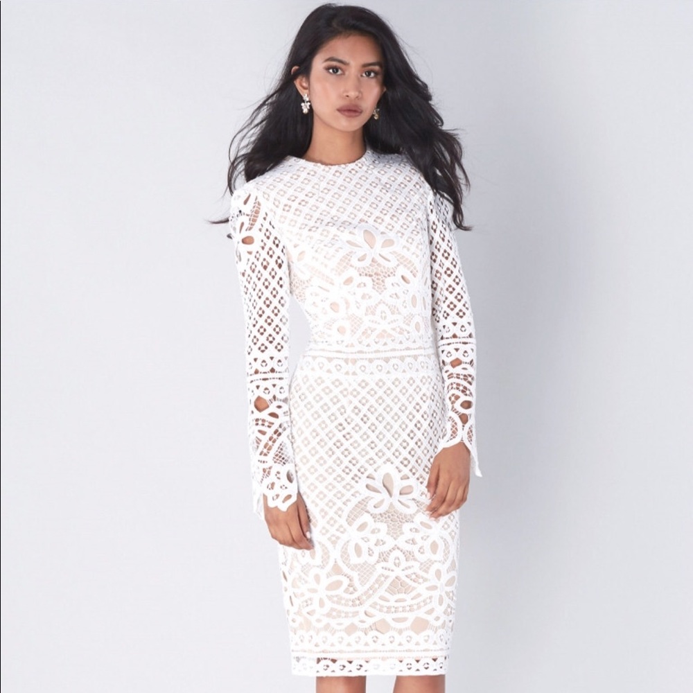 White Lace dress from White Runway boutique